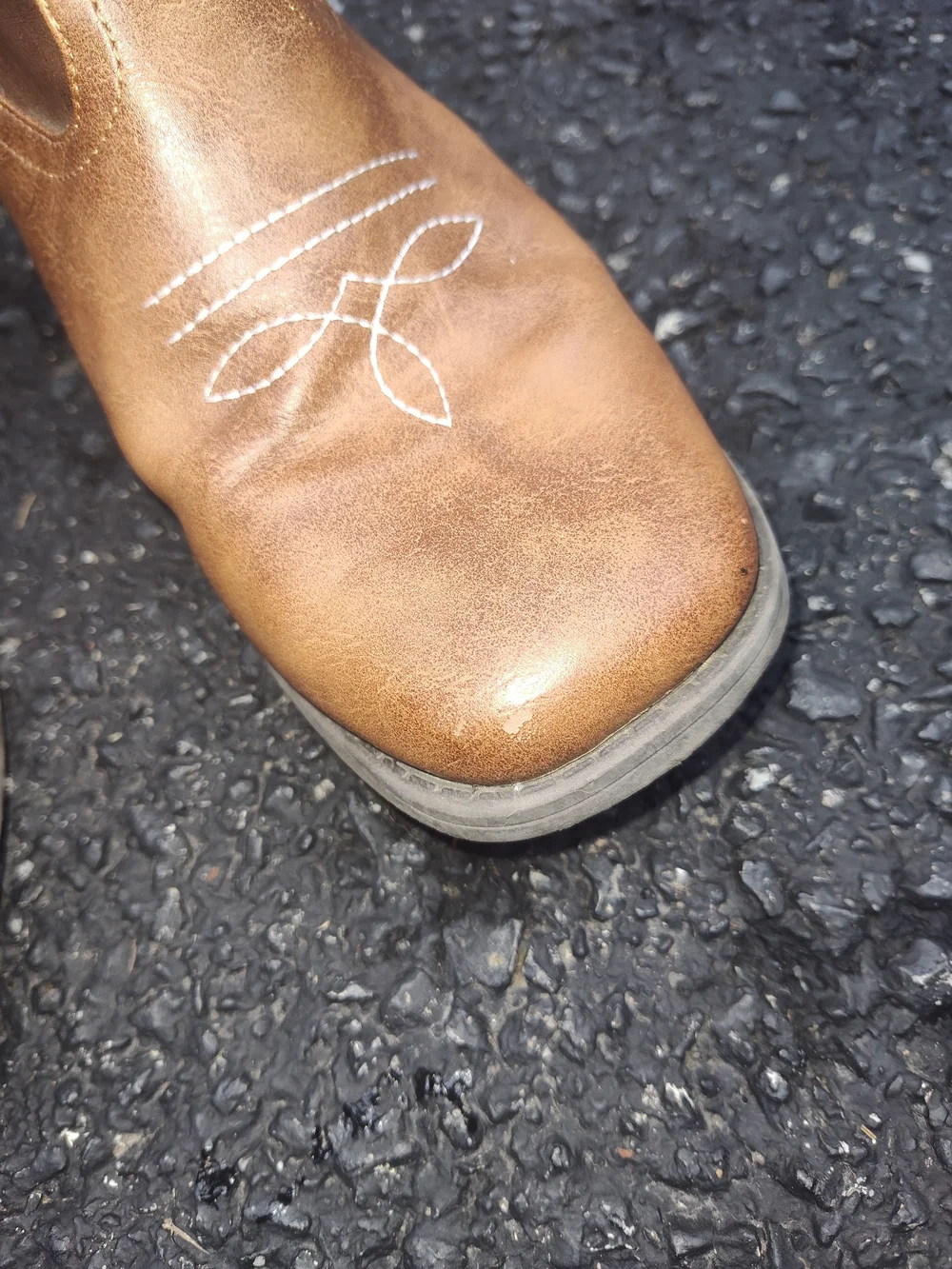 Wonder Nation Two-Tone Brown Western Cowboy Boots